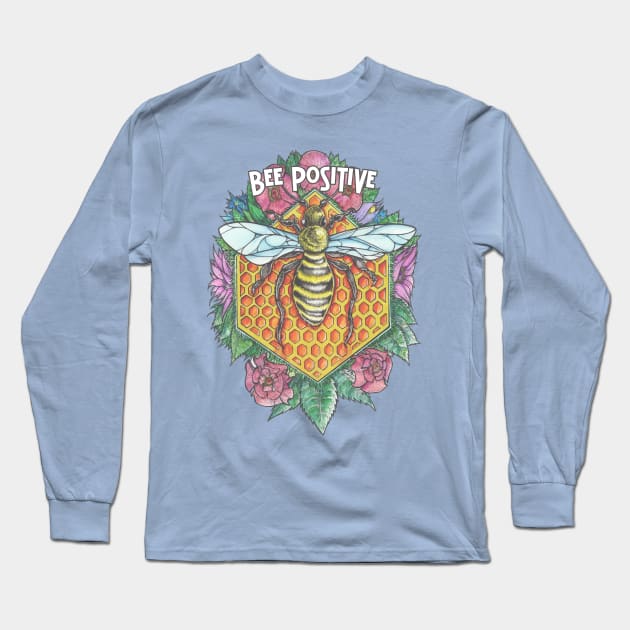 Bee positive Long Sleeve T-Shirt by CossmossBoutique23